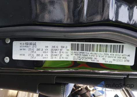 2016 Jeep Cherokee Sport из США, поврежденный, VIN 1C4PJLAS7GW230090